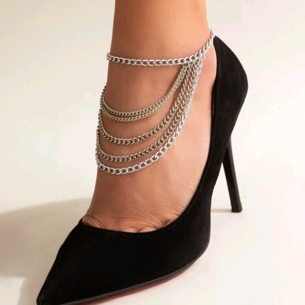 Layered Chain Ankle Bracelet